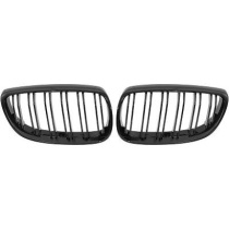 BMW 3-Serie E92/93 06-10 Dubbelribbad Blanksvart Sportgrill / Njurar Performance-Look DIEDERICHS